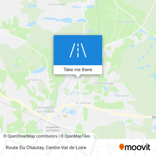 Route Du Chautay map