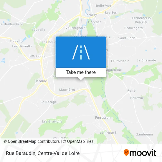 Rue Baraudin map
