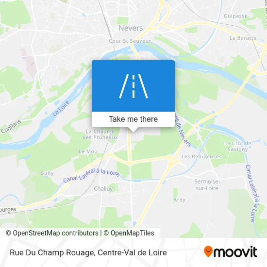 Rue Du Champ Rouage map