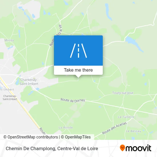 Chemin De Champlong map