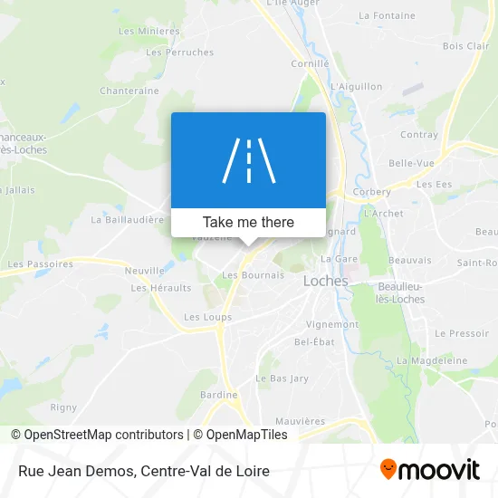 Rue Jean Demos map