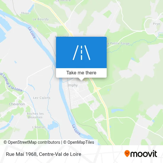 Rue Mai 1968 map