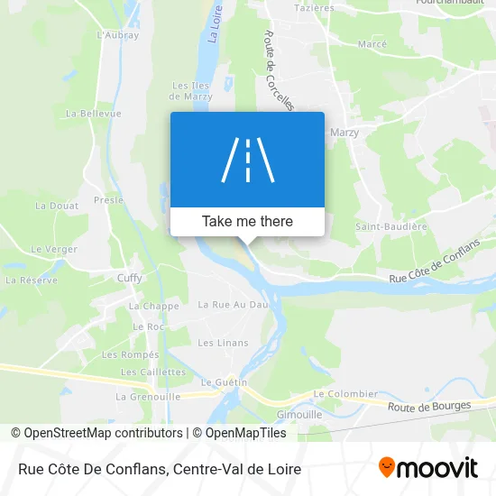 Rue Côte De Conflans map
