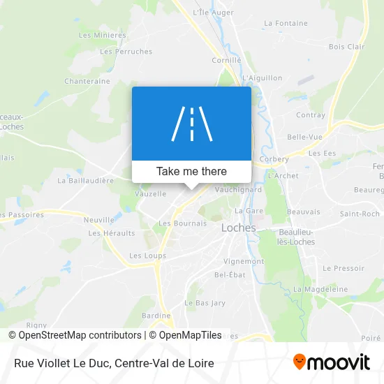 Rue Viollet Le Duc map
