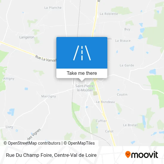 Rue Du Champ Foire map