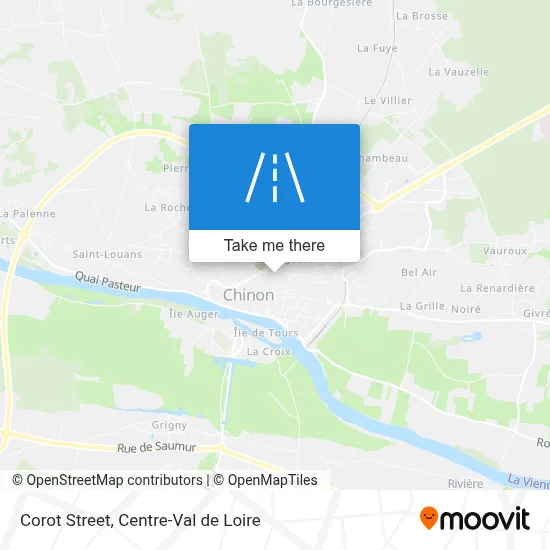 Rue Corot map