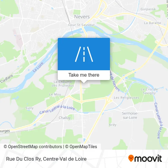 Rue Du Clos Ry map