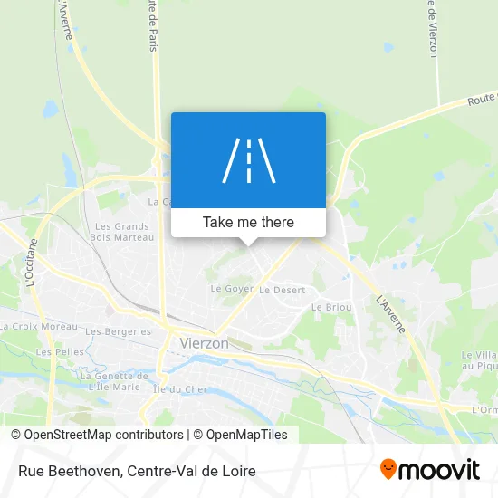 Rue Beethoven map