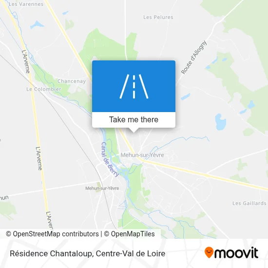 Résidence Chantaloup map