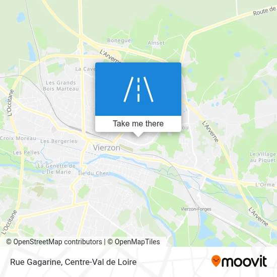 Rue Gagarine map