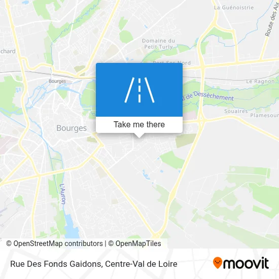 Rue Des Fonds Gaidons map