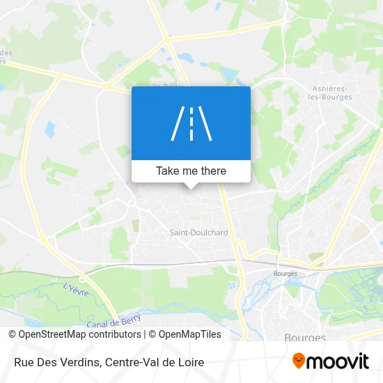 Rue Des Verdins map