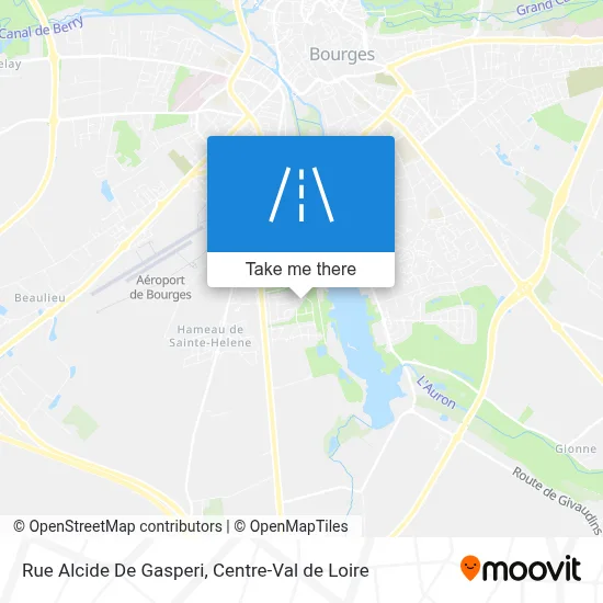 Rue Alcide De Gasperi map