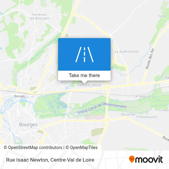 Rue Isaac Newton map