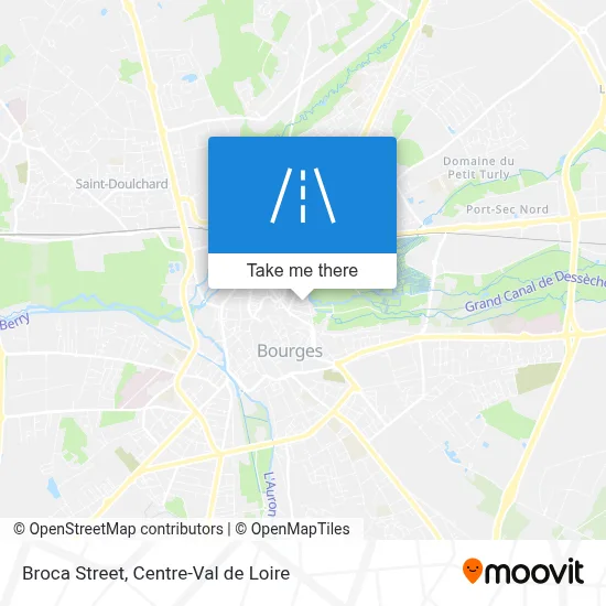 Rue Broca map
