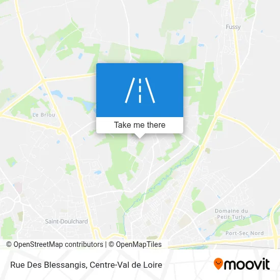 Rue Des Blessangis map