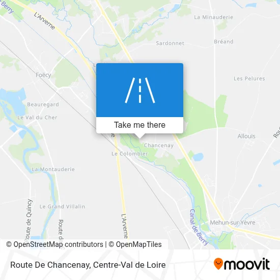 Route De Chancenay map