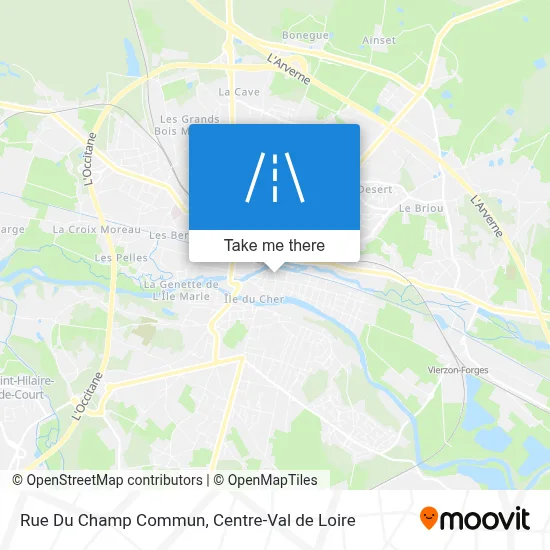 Rue Du Champ Commun map