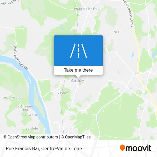 Rue Francis Bar map