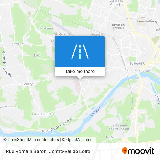 Rue Romain Baron map