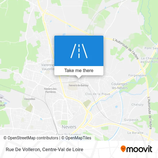 Rue De Volleron map