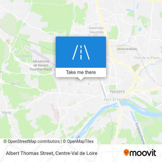 Rue Albert Thomas map