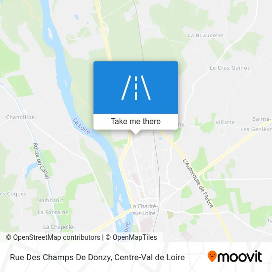 Rue Des Champs De Donzy map