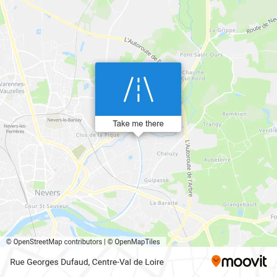 Rue Georges Dufaud map