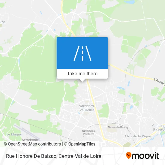 Rue Honore De Balzac map
