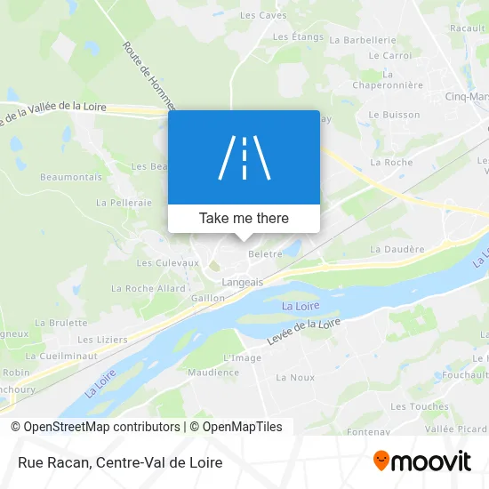 Rue Racan map