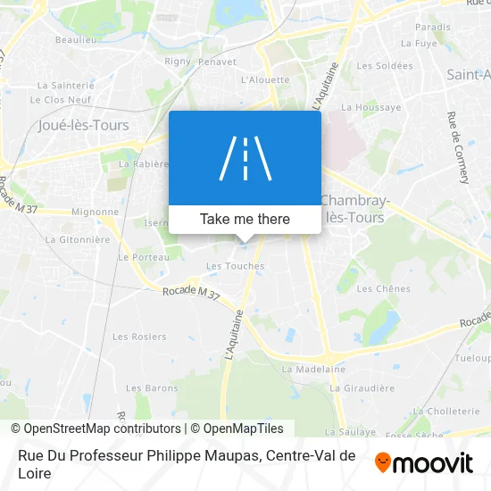 Rue Du Professeur Philippe Maupas map