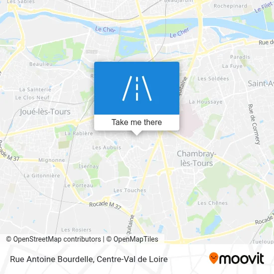 Rue Antoine Bourdelle map