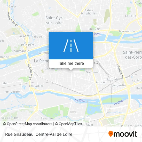 Rue Giraudeau map