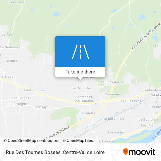 Rue Des Tournes Bosses map