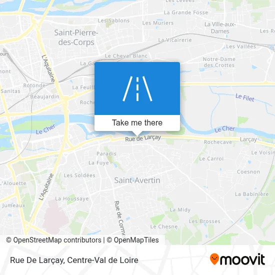 Rue De Larçay map