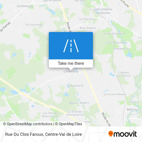 Rue Du Clos Faroux map