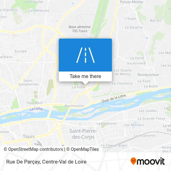 Rue De Parçay map