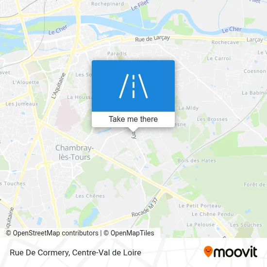 Rue De Cormery map