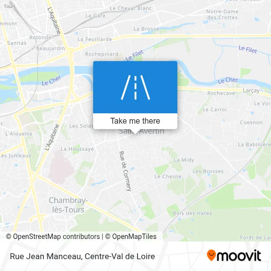 Rue Jean Manceau map