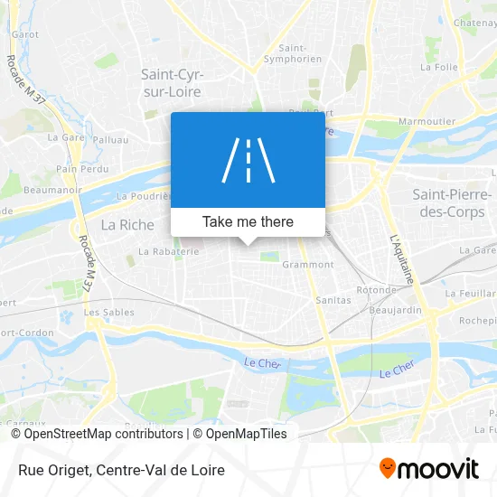 Rue Origet map