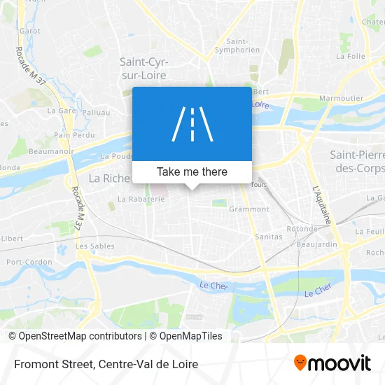 Rue Fromont map