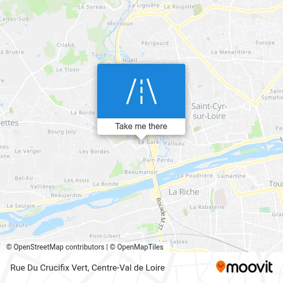 Rue Du Crucifix Vert map