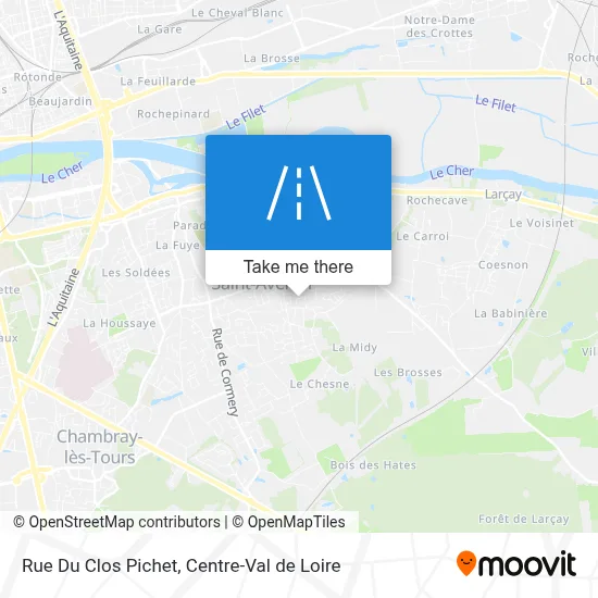Rue Du Clos Pichet map