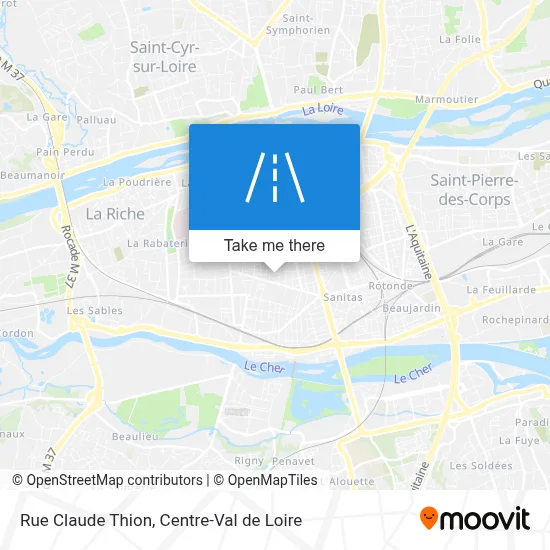 Rue Claude Thion map