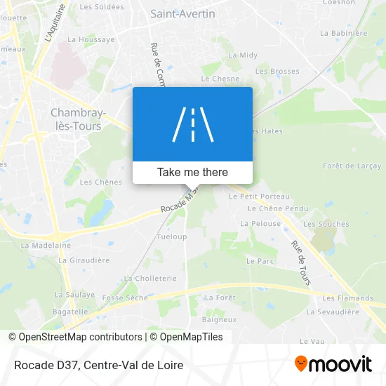 Rocade D37 map