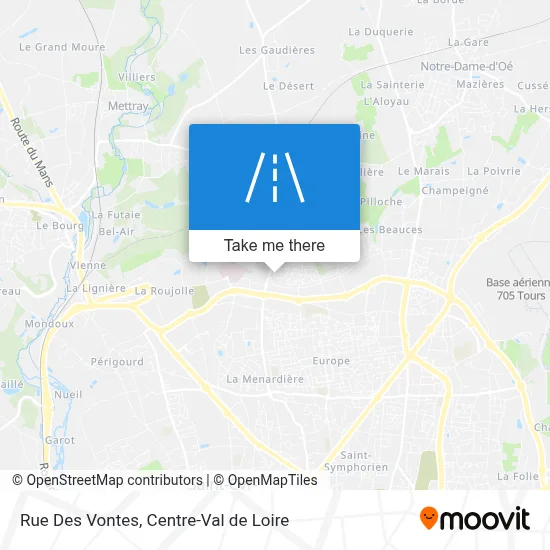 Rue Des Vontes map