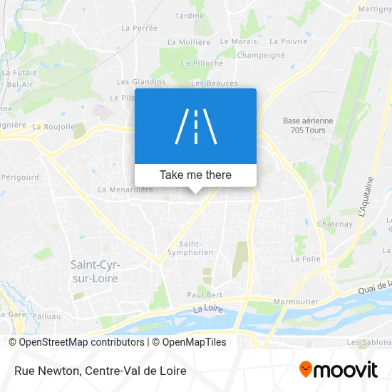 Rue Newton map