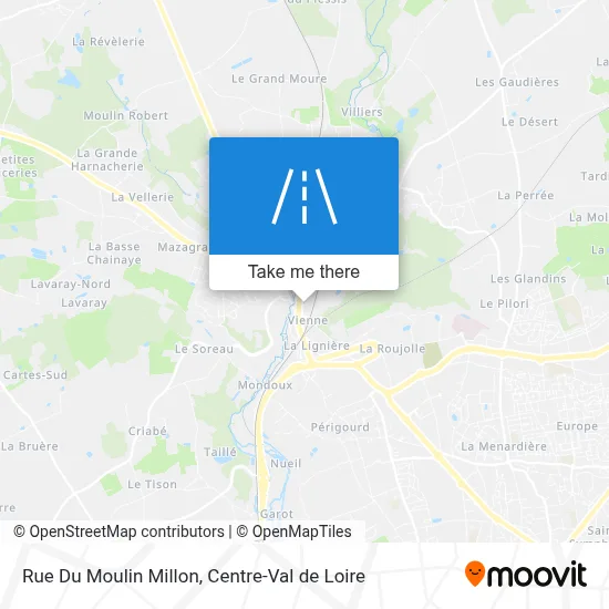 Rue Du Moulin Millon map