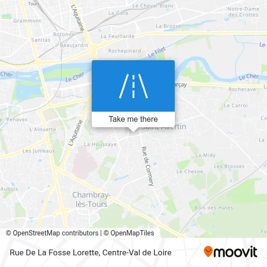 Rue De La Fosse Lorette map