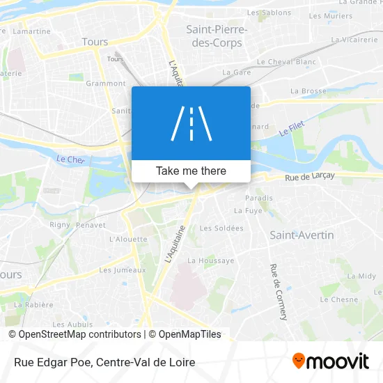 Rue Edgar Poe map